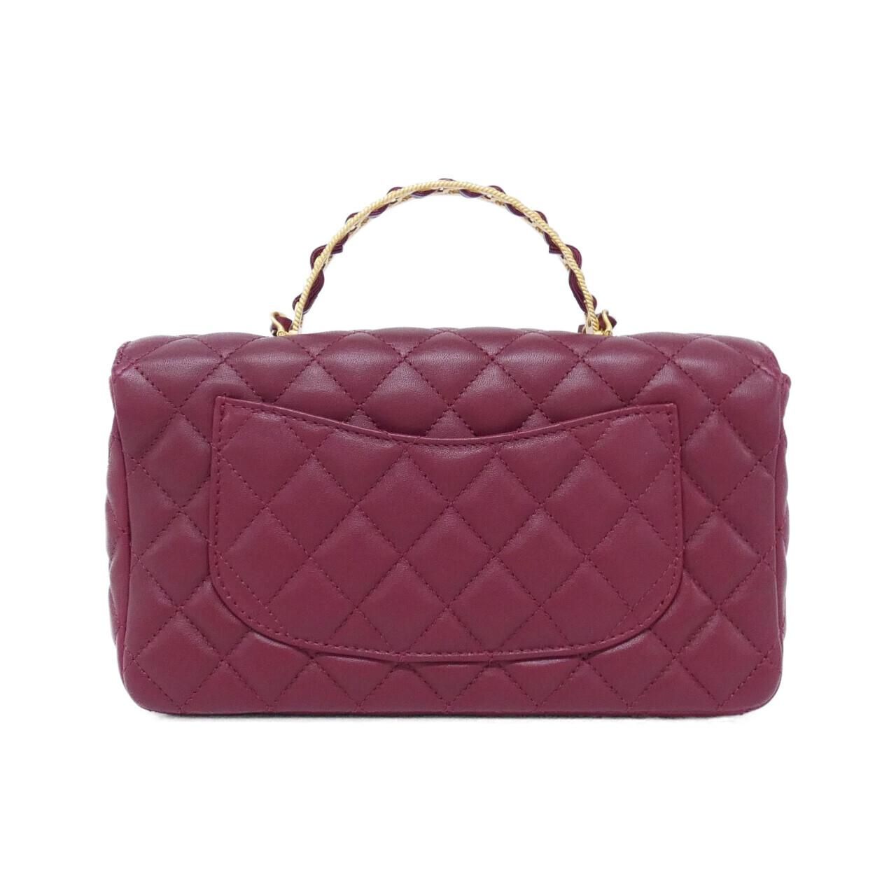Chanel Bag Handbag Burgundy — view 2