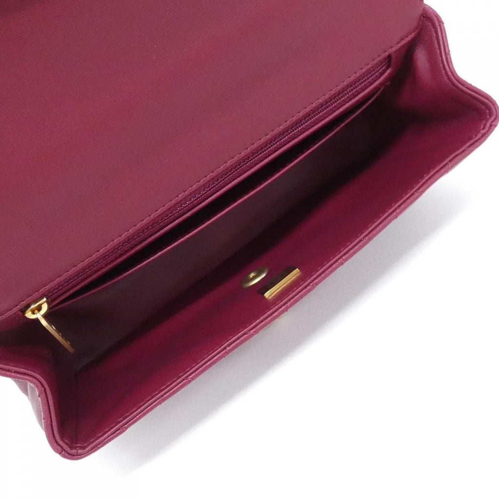 Chanel Bag Handbag Burgundy — view 7