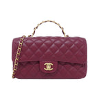 Chanel Bag Handbag Burgundy