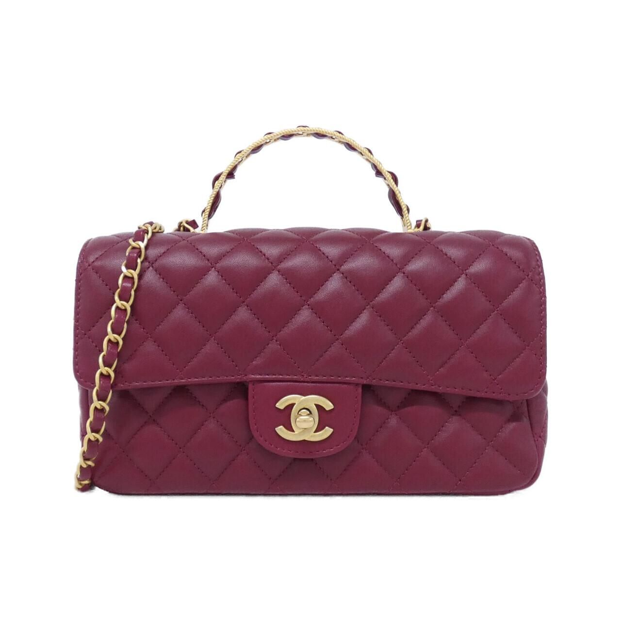 Chanel Bag Handbag Burgundy