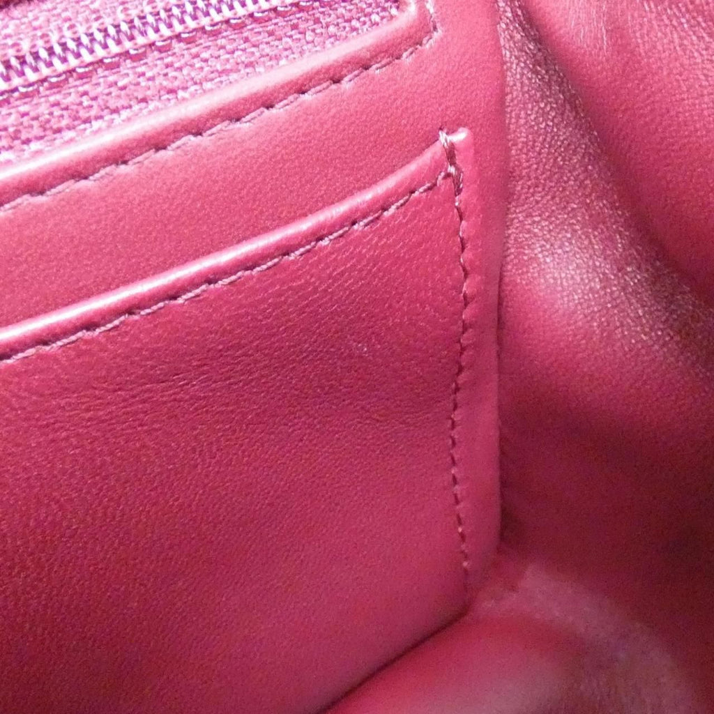 Chanel Bag Handbag Burgundy — view 8