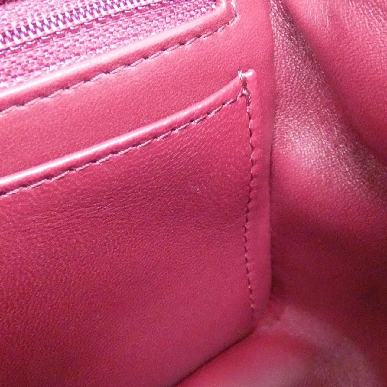 Chanel Bag Handbag Burgundy — view 8