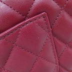 Chanel Bag Handbag Burgundy — view 4