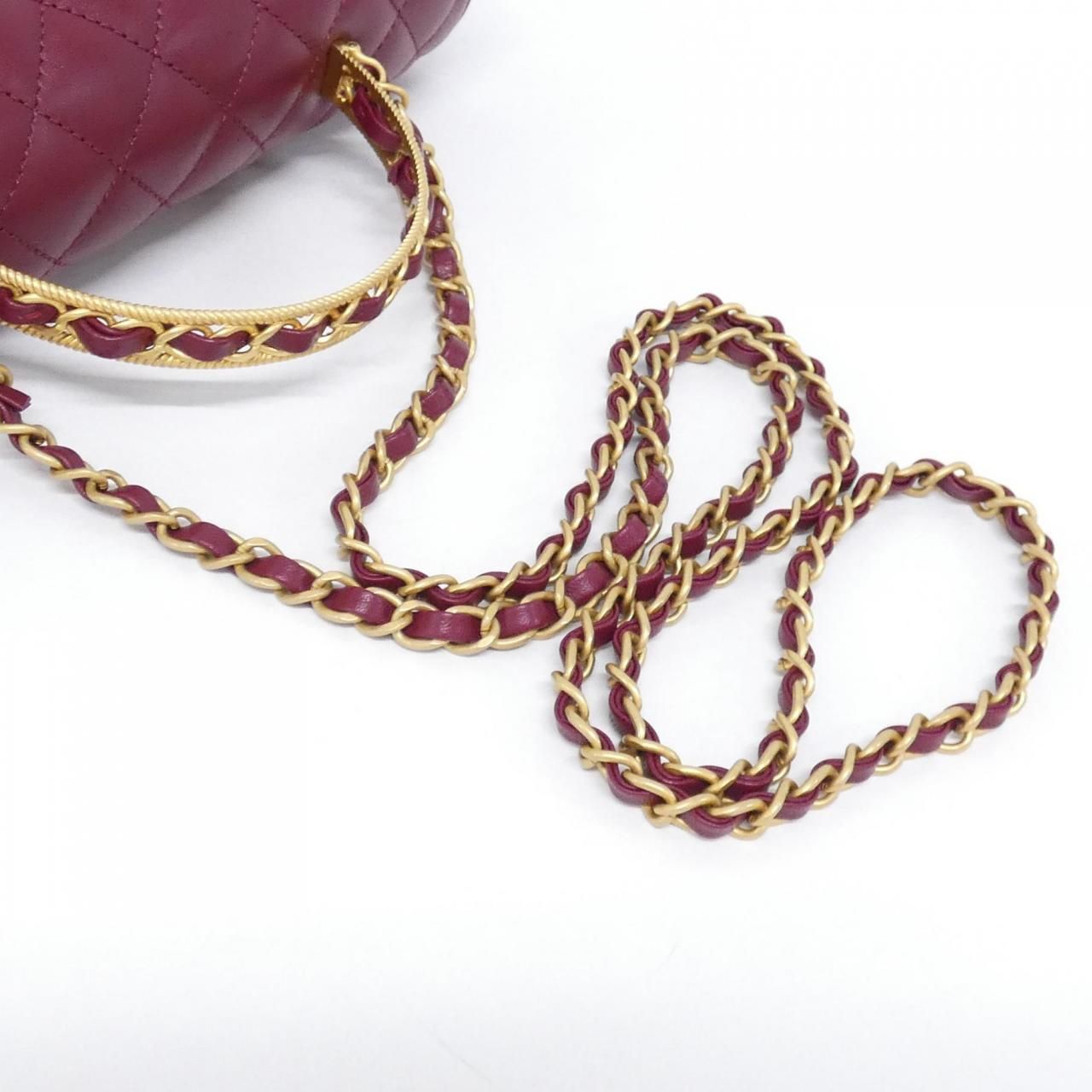 Chanel Bag Handbag Burgundy — view 6