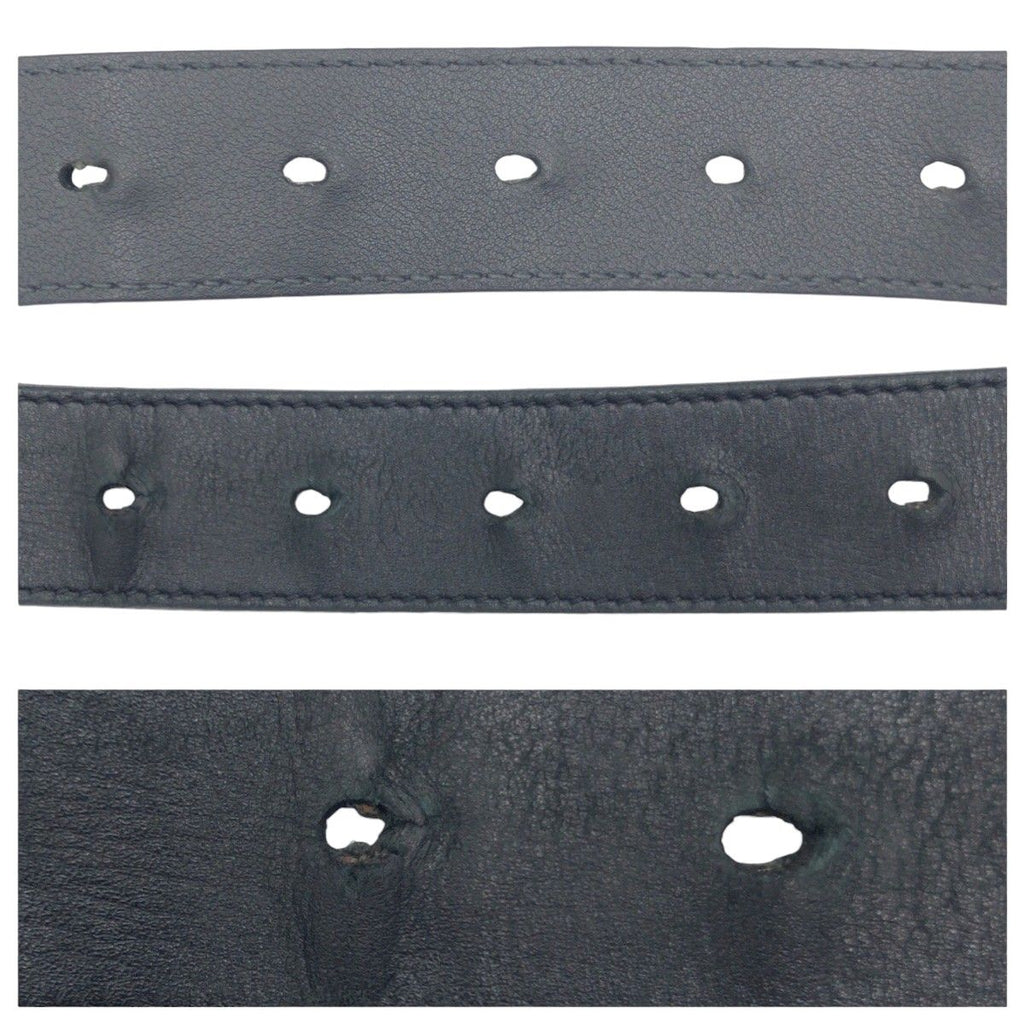Gucci GG Marmont 80 32 Black Gold Leather Metal Belt Buckle — view 5