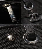 Chanel Tote Shoulder Bag Silver Paris Biarritz — view 6
