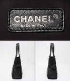 Chanel Tote Shoulder Bag Silver Paris Biarritz — view 4
