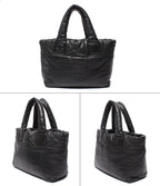 Chanel Tote Shoulder Bag Silver Coco Cocoon — view 2