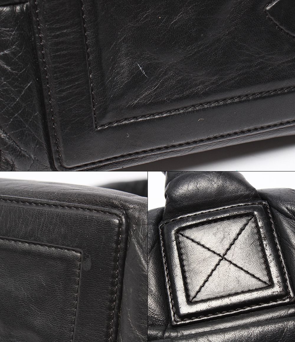 Chanel Tote Shoulder Bag Silver Coco Cocoon — view 8
