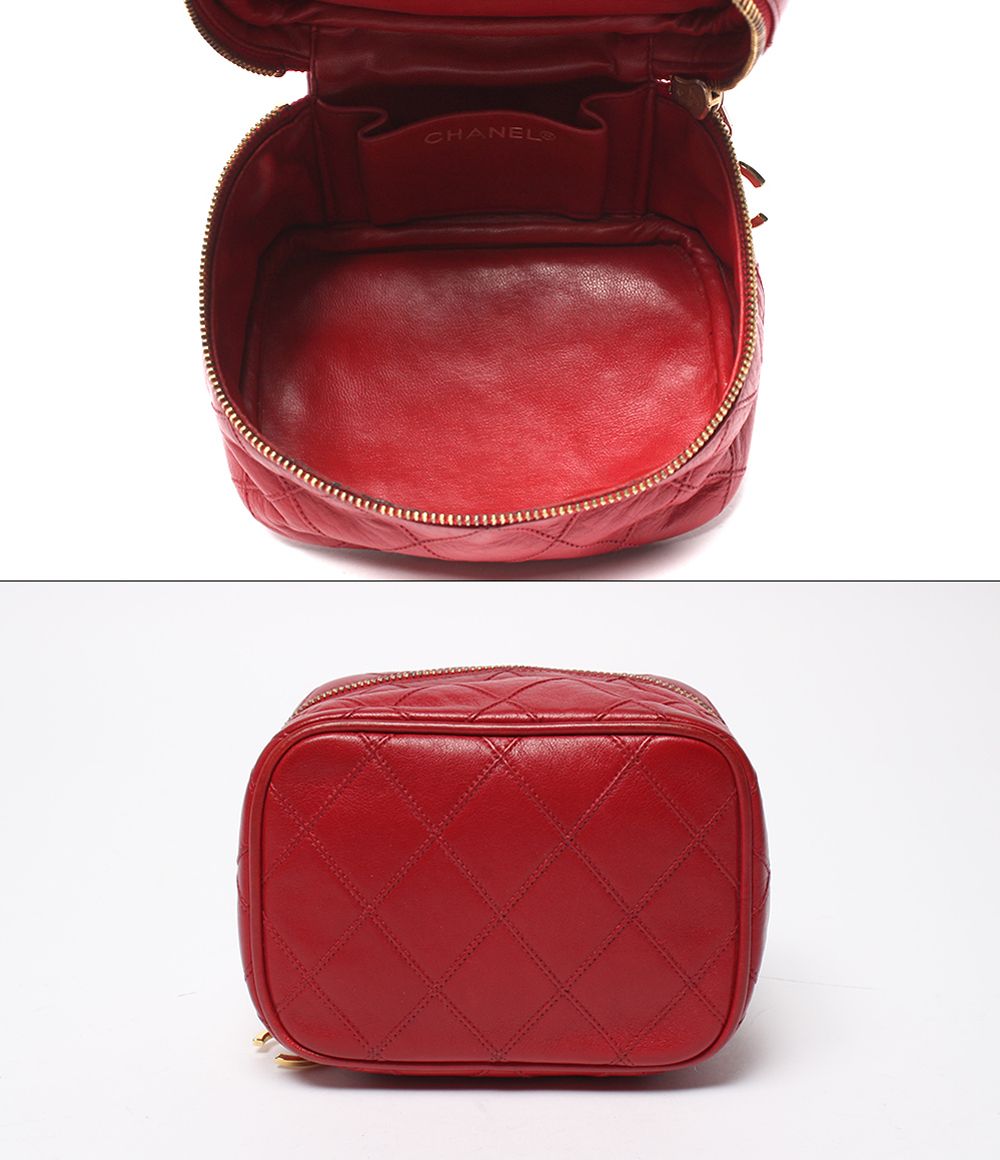Chanel 2-Way Chain Shoulder Bag Crossbody Vanity Gold — view 3