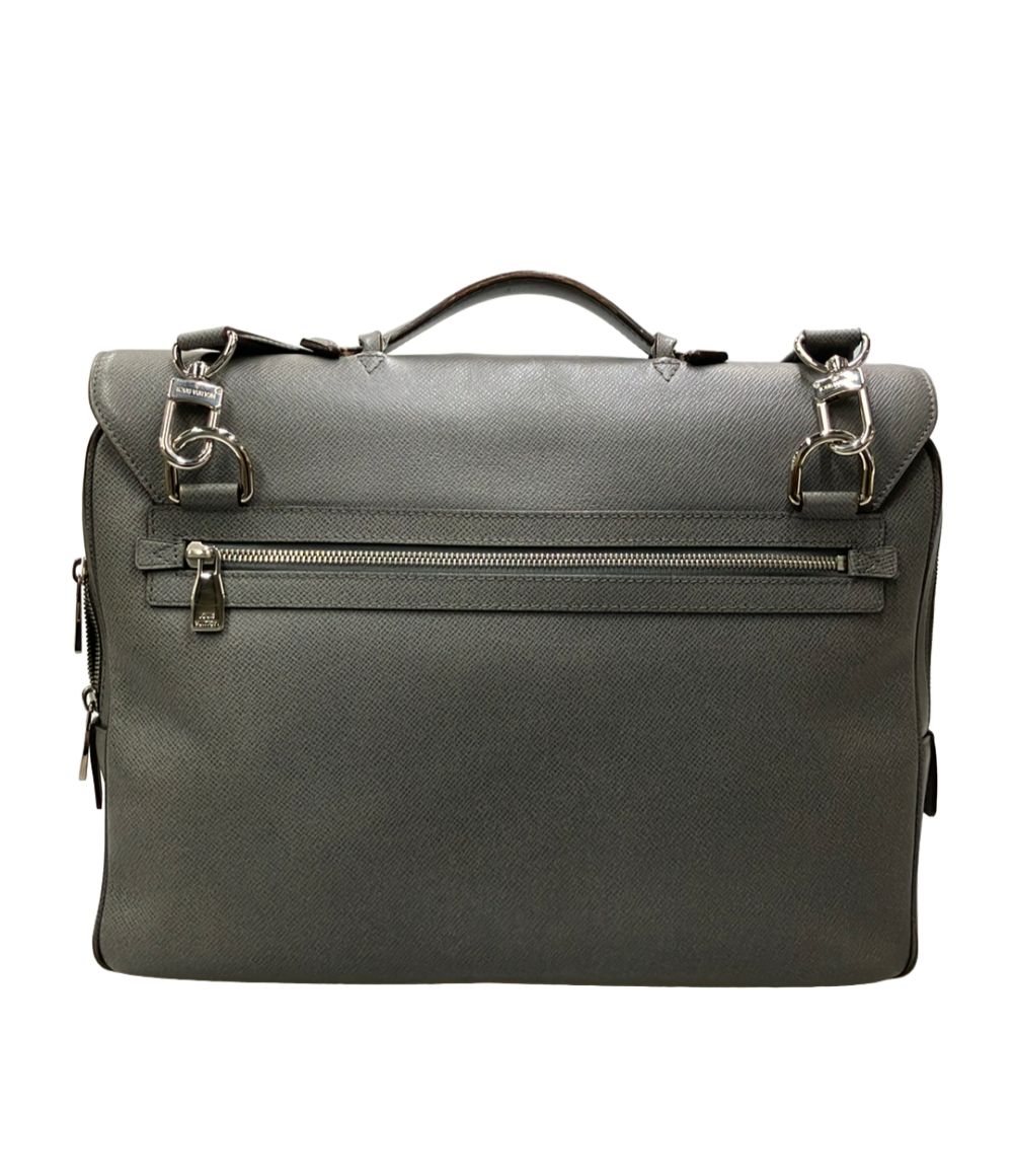 Louis Vuitton Briefcase Shoulder Bag Business 2-Way Crossbody Vasili PM Taiga — view 2