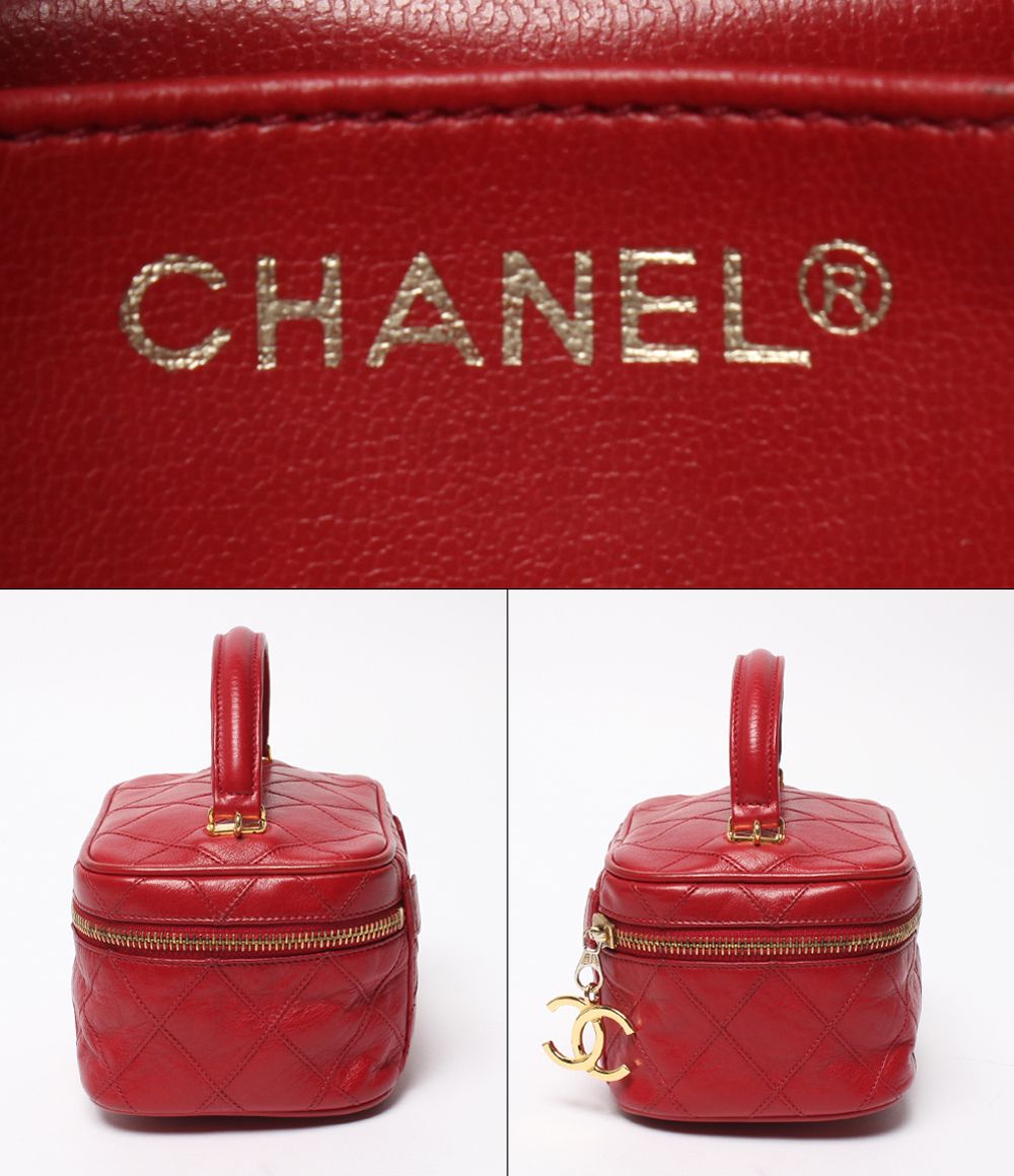 Chanel 2-Way Chain Shoulder Bag Crossbody Vanity Gold — view 4