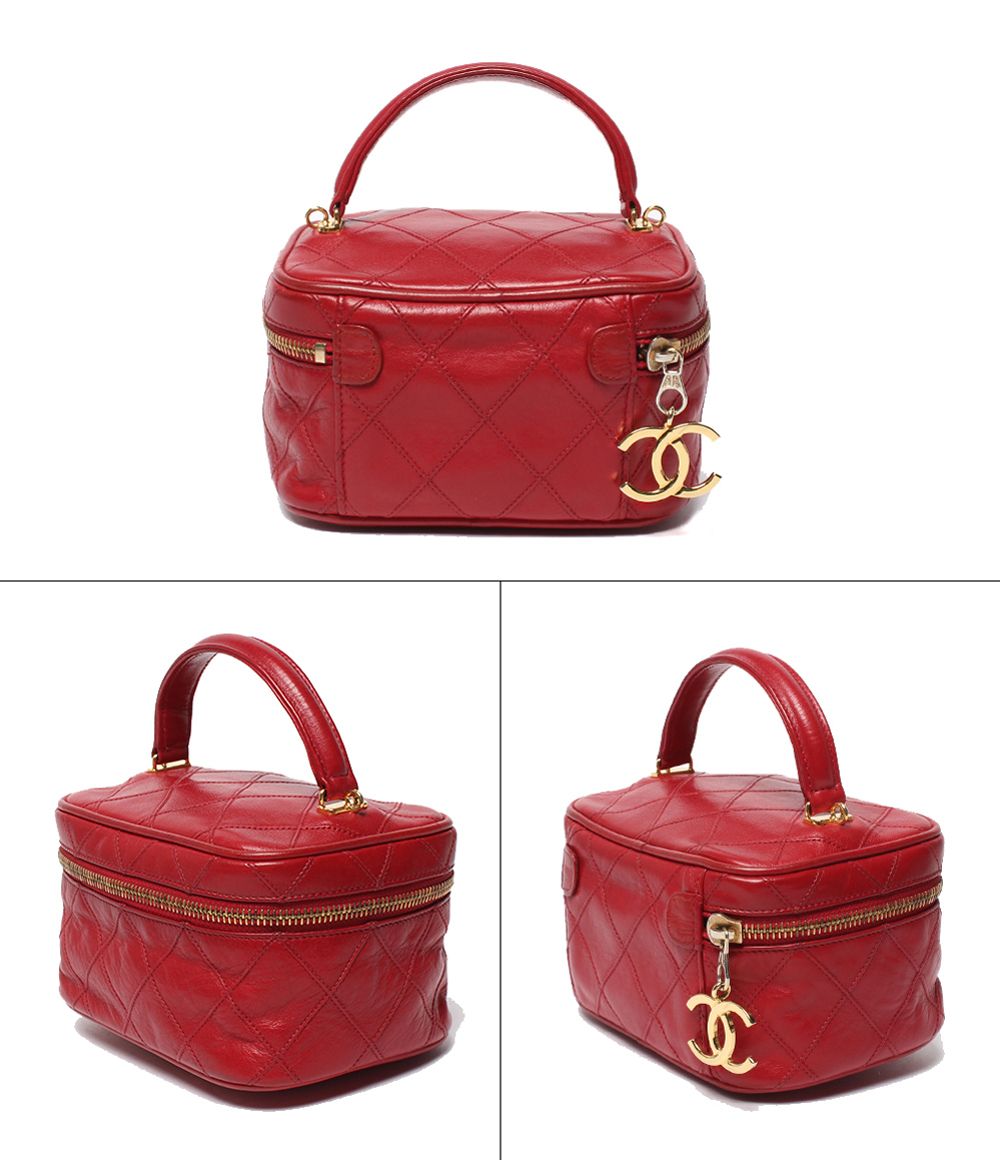 Chanel 2-Way Chain Shoulder Bag Crossbody Vanity Gold — view 2
