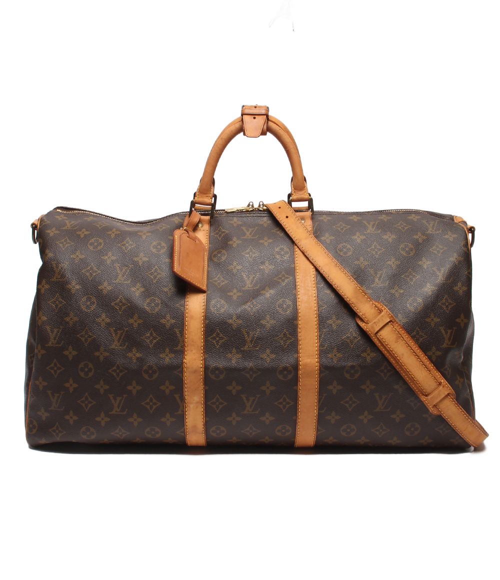 Louis Vuitton 2-Way Boston Bag Crossbody Bandouliere 55 Monogram