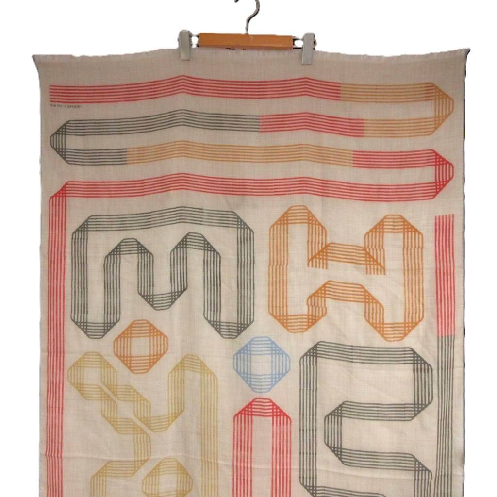 Hermes Scarf Rectangle les Rubans D'hermes Cashmere — view 3