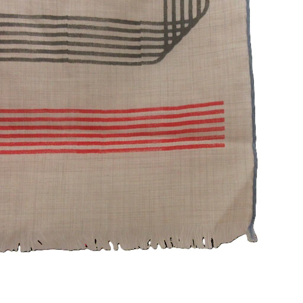 Hermes Scarf Rectangle les Rubans D'hermes Cashmere — view 5