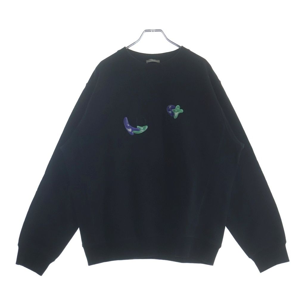 Dior Kenny Shaft Crew Neck Sweatshirt Black Cotton