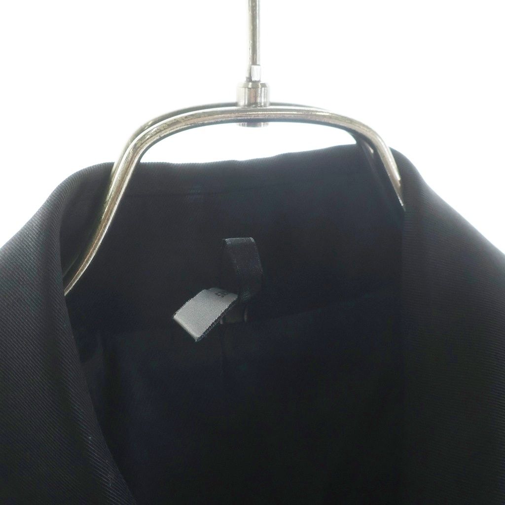 Dior Homme Epaulette Wool Trench Coat Black — view 6