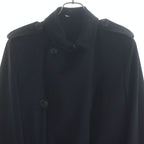 Dior Homme Epaulette Wool Trench Coat Black — view 3