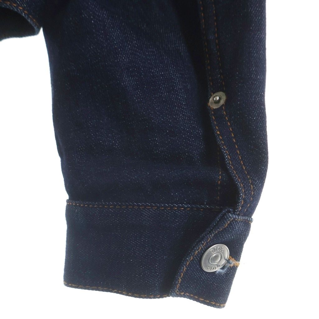 Dior Trotter Logo Denim Jacket Indigo Blue 48 — view 5