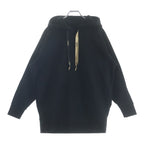 Fendi Logo Lame Hoodie Black Gold #xxs