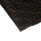 Fendi Zucca FF Logo Cotton T-Shirt Brown Black 40 — view 4