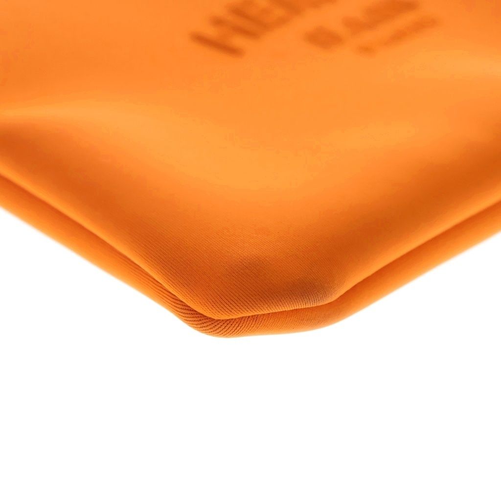 Hermes Neobain PM Flat Pouch Embossed Logo Handbag Orange — view 4