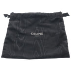 Celine Claude Triomphe Leather Chain Shoulder Bag Gray — view 8
