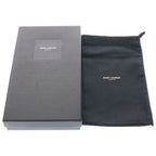 Saint Laurent Paris Caviar Leather Zip Around Gold Wallet Black — view 6