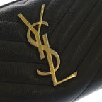 Saint Laurent Paris Caviar Leather Zip Around Gold Wallet Black — view 5