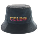 Celine Logo Bucket Hat Sequin Print Black — view 4