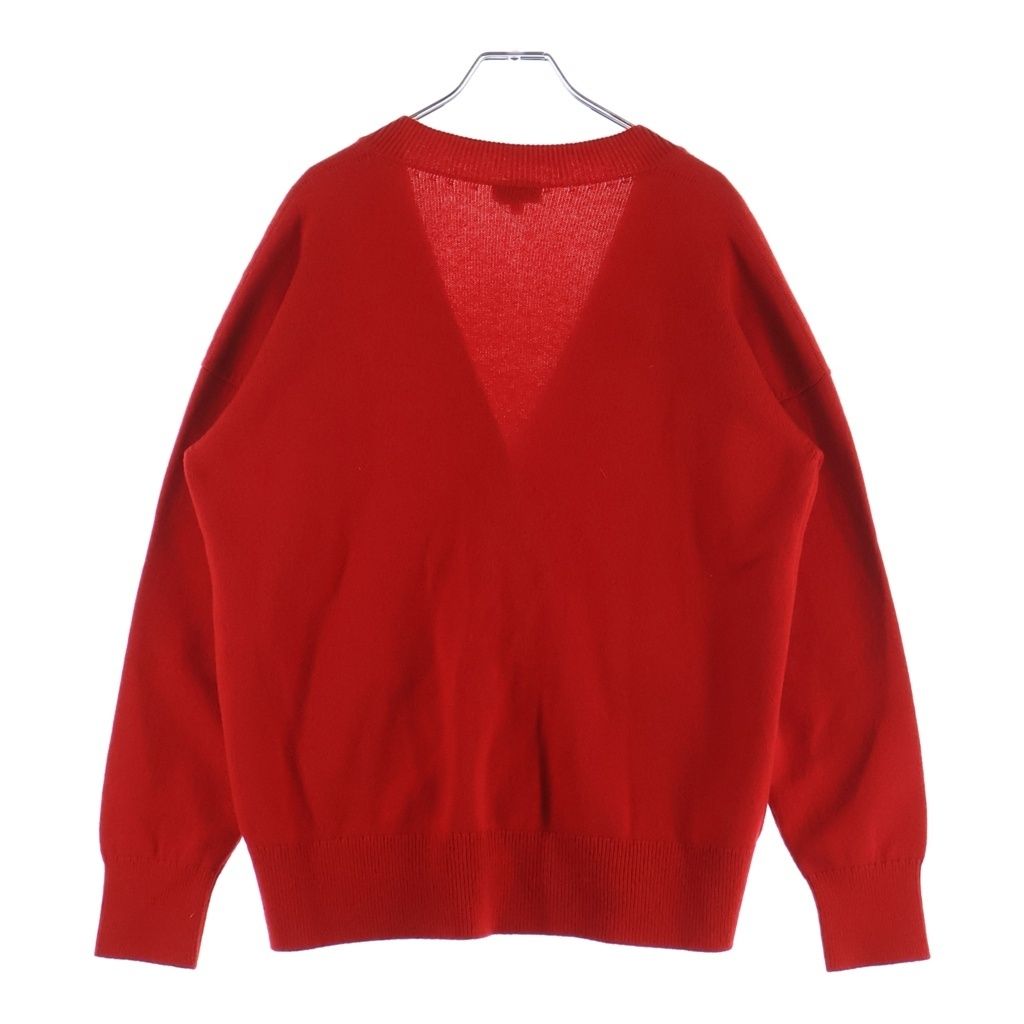 Chanel Cashmere Knit Cardigan Coco Bijou Button Red 36 — view 2