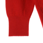 Chanel Cashmere Knit Cardigan Coco Bijou Button Red 36 — view 4