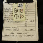 Chanel Coco Button Wool Tweed Set Vintage Tight Skirt 38 Black Green Brown — view 8