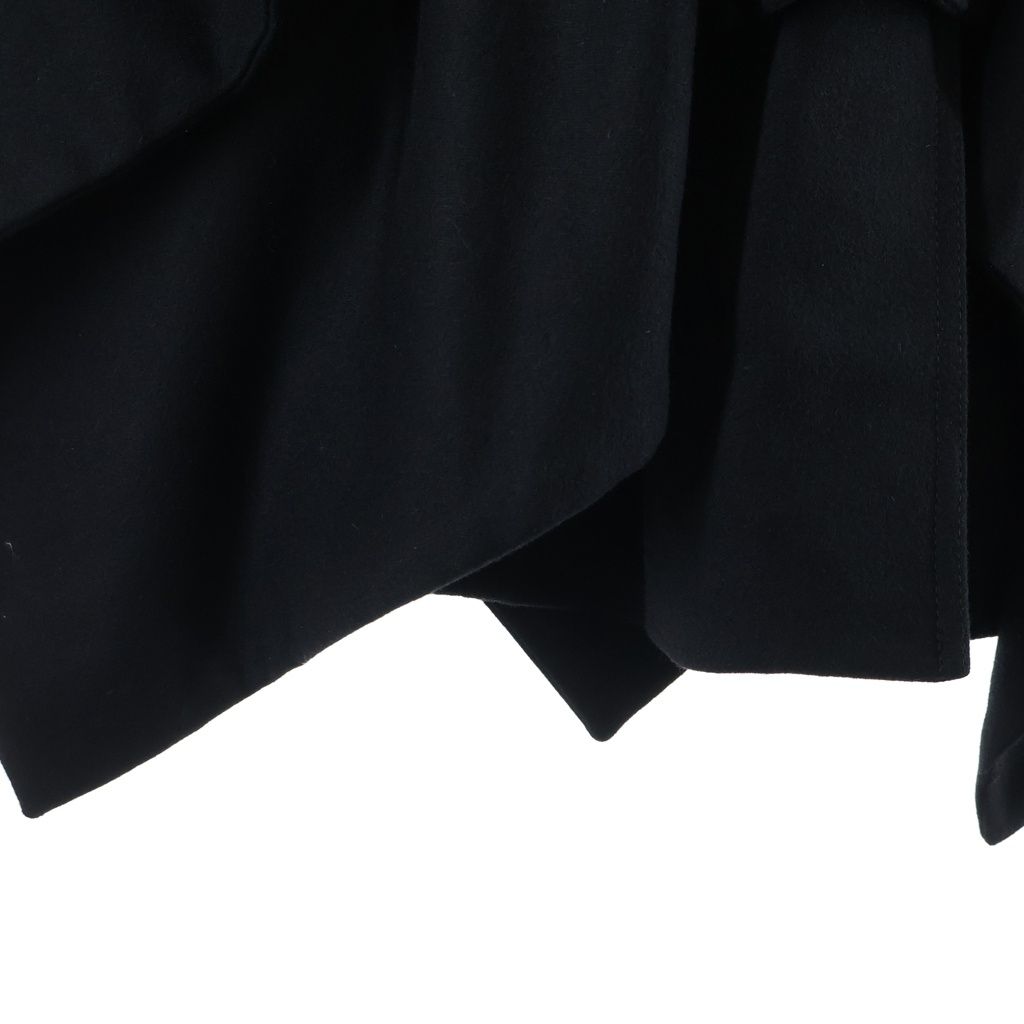Dior Homme Chris Era Wool Cape with Cloak Coat Black — view 6