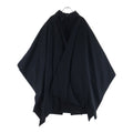 Dior Homme Chris Era Wool Cape with Cloak Coat Black
