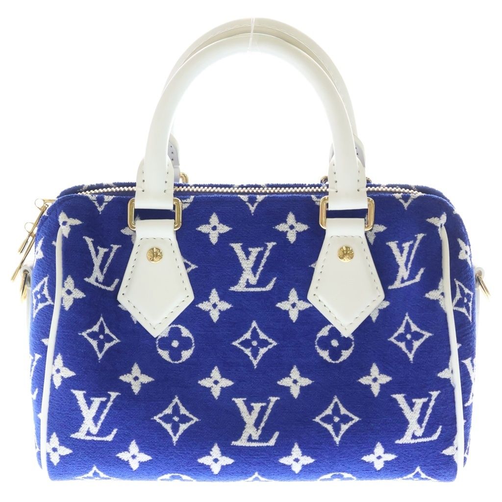 Louis Vuitton Monogram Speedy Bandouliere 20 2-Way Handbag Blue