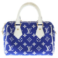 Louis Vuitton Monogram Speedy Bandouliere 20 2-Way Handbag Blue