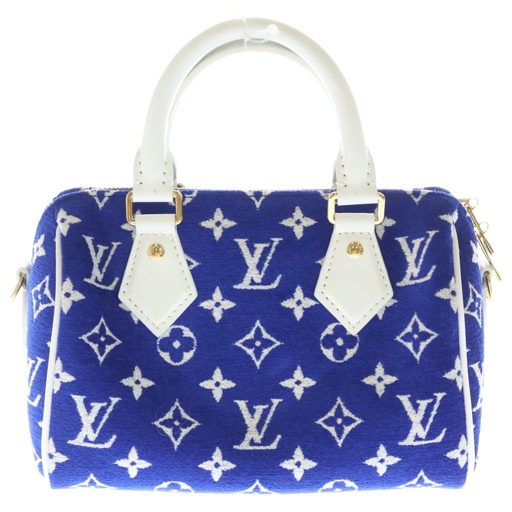 Louis Vuitton Monogram Speedy Bandouliere 20 2-Way Handbag Blue — view 2