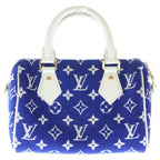 Louis Vuitton Monogram Speedy Bandouliere 20 2-Way Handbag Blue — view 2