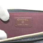 Chanel Classic Zip Card Case CC Logo Shiny Grained Calfskin Cavius Quilted — view 4