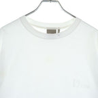 Dior Logo Embroidery Short Sleeve T-Shirt White — view 3
