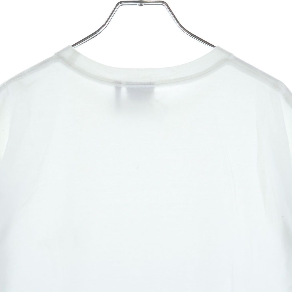 Dior Logo Embroidery Short Sleeve T-Shirt White — view 4