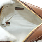 Gucci Blanc Shoulder Bag Leather GG Logo Interlocking One Color Tassel Brown BB — view 5