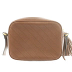 Gucci Blanc Shoulder Bag Leather GG Logo Interlocking One Color Tassel Brown BB — view 3