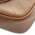 Gucci Blanc Shoulder Bag Leather GG Logo Interlocking One Color Tassel Brown BB — view 7