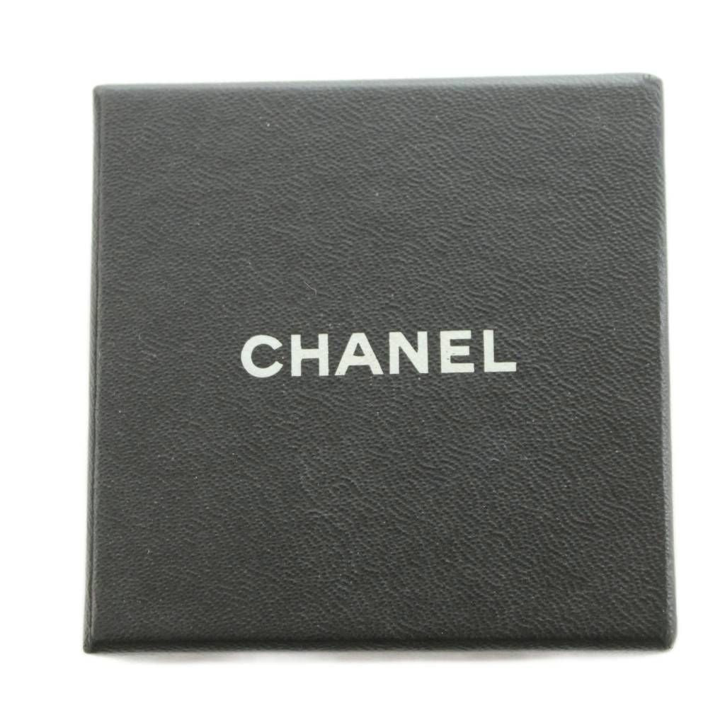 Chanel CC Logo Faux Pearl Rhinestone Brooch Pin Badge Gold Color BB — view 6