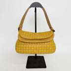 Bottega Veneta Intrecciato Flap Shoulder Bag Leather Yellow Camel Vintage — view 3