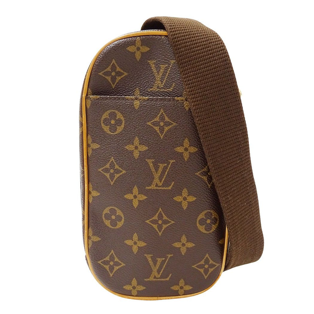 Louis Vuitton Shoulder Bag Monogram Canvas Pochette Gange Brown Crossbody Outfit