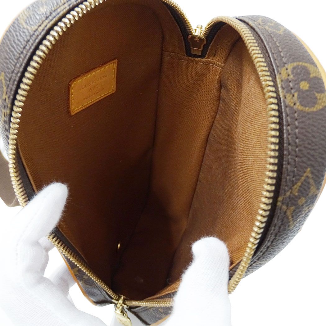 Louis Vuitton Shoulder Bag Monogram Canvas Pochette Gange Brown Crossbody Outfit — view 7